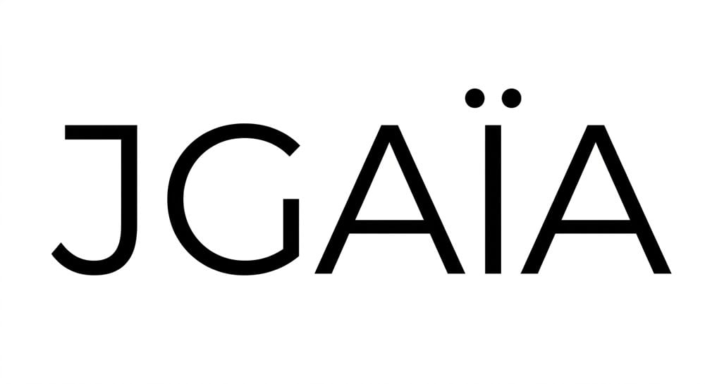 Logo officiel de JGAÏA, accompagnement en référencement local et visibilité IA pour artisans et TPE.